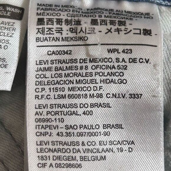 Levi's 514 Denim Jeans Men's Size 34x32 Blue Classic Straight Fit Zip Fly Flex - Picture 12 of 13